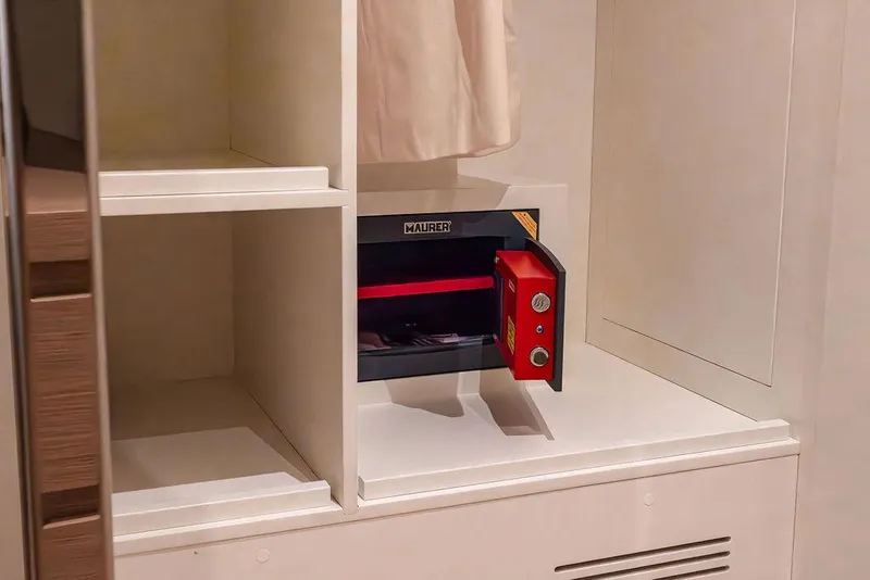 Slide: The Image of Secure storage compartment on 2023 Pardo Yachts Endurance 60. - 33