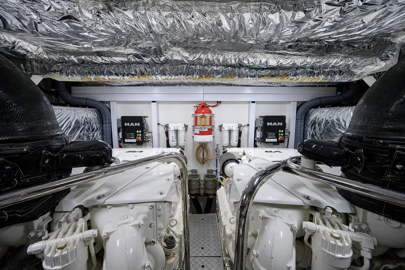 Slide: The Image of Princess 60 SB Mulligan - Engine Room - 74