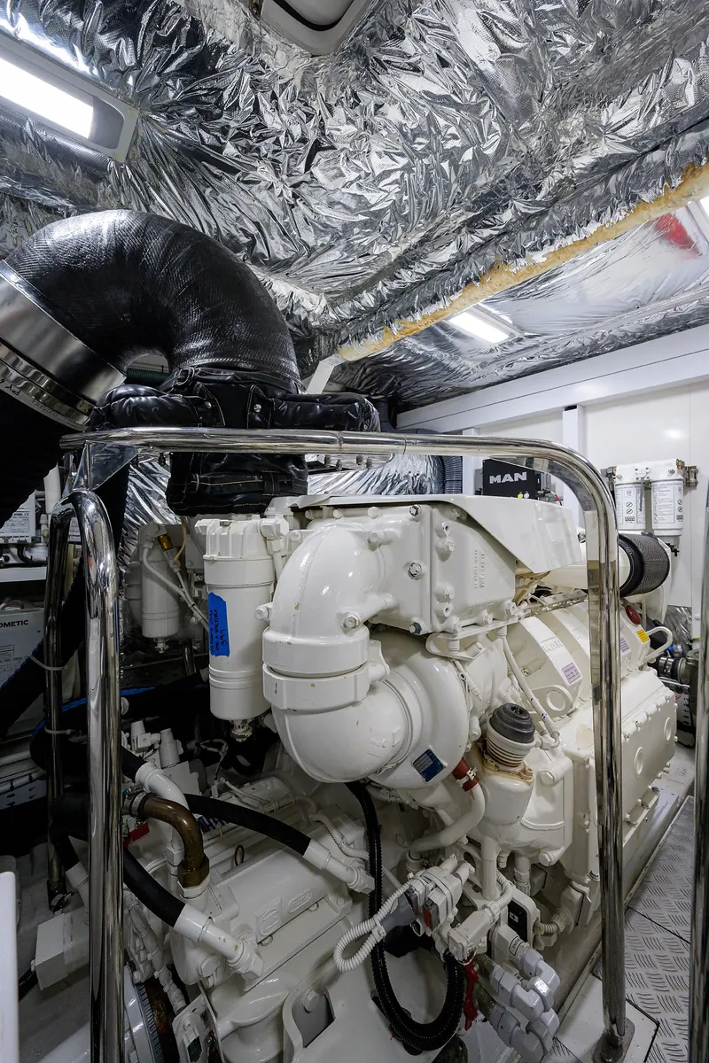 Slide: The Image of Princess 60 SB Mulligan - Engine Room - 75