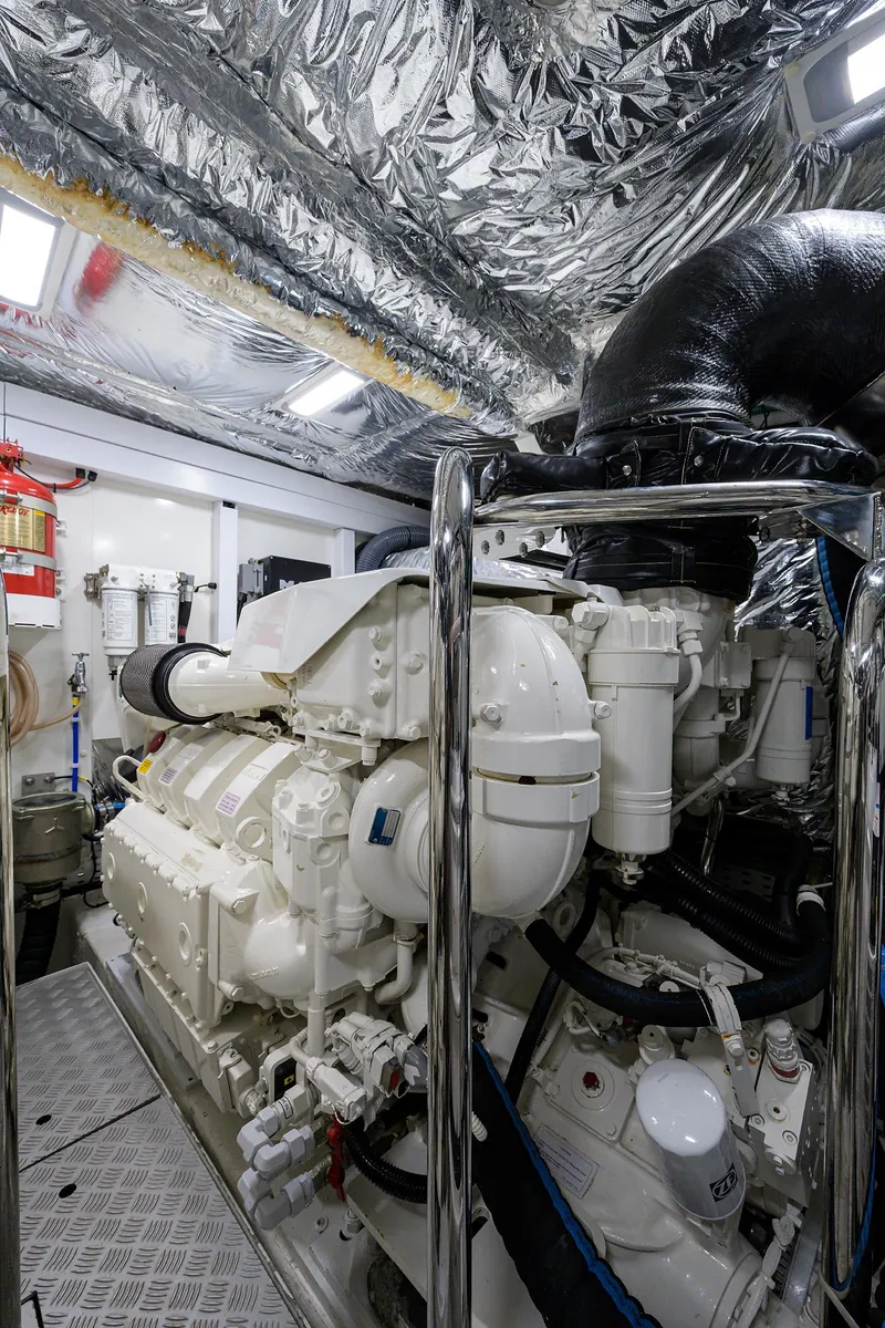 Slide: The Image of Princess 60 SB Mulligan - Engine Room - 76