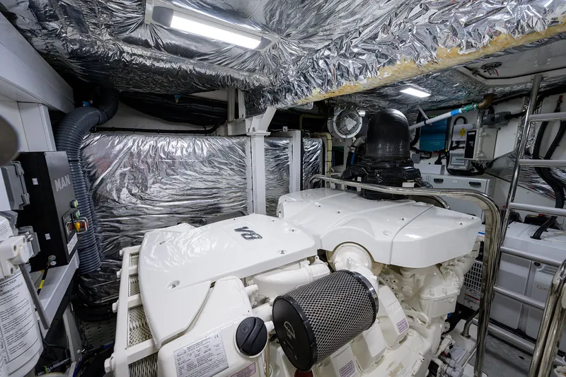Slide: The Image of Princess 60 SB Mulligan - Engine Room - 77