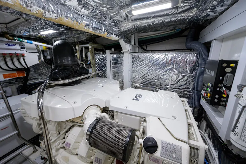 Slide: The Image of Princess 60 SB Mulligan - Engine Room - 78
