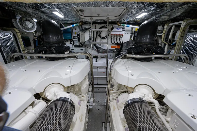 Slide: The Image of Princess 60 SB Mulligan - Engine Room - 79