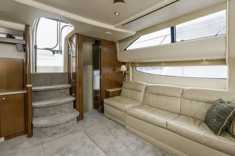Slide: The Image of Luxurious interior of 2005 Meridian 459 Motoryacht with plush seating and elegant design. - 43