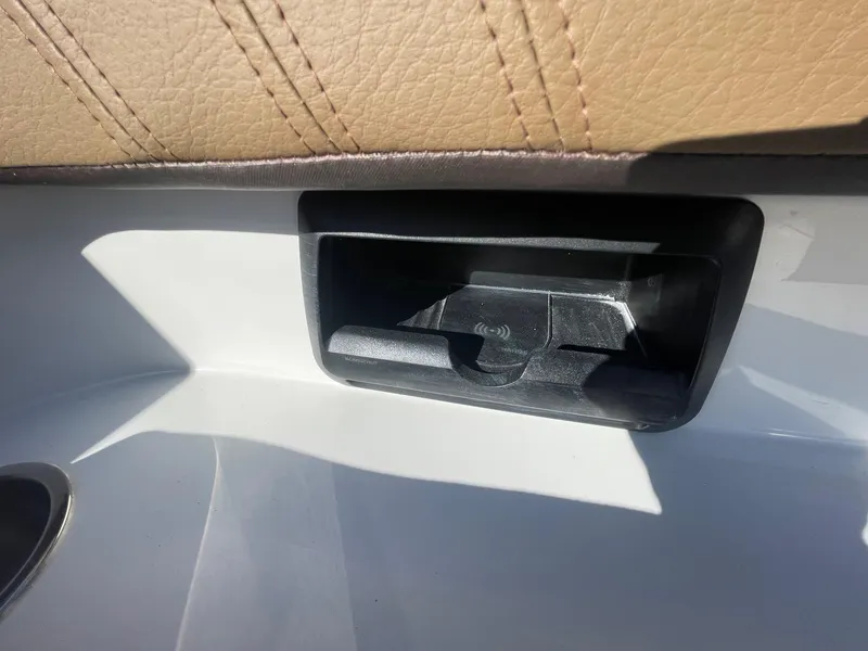 Slide: The Image of Interior detail of 2025 Sea Pro 292 Off Shore boat, featuring a sleek handle design. - 30