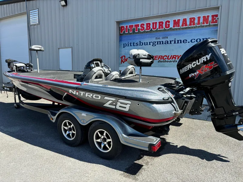 Slide: The Image of 2014 Nitro Z-8 boat with Mercury Pro XS engine at Pittsburg Marine. - 12