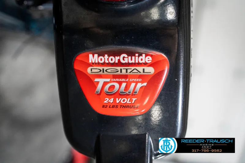 Slide: The Image of MotorGuide Digital Tour 24V, 82 lbs thrust, variable speed motor on Triton TR-20, 1999. - 44