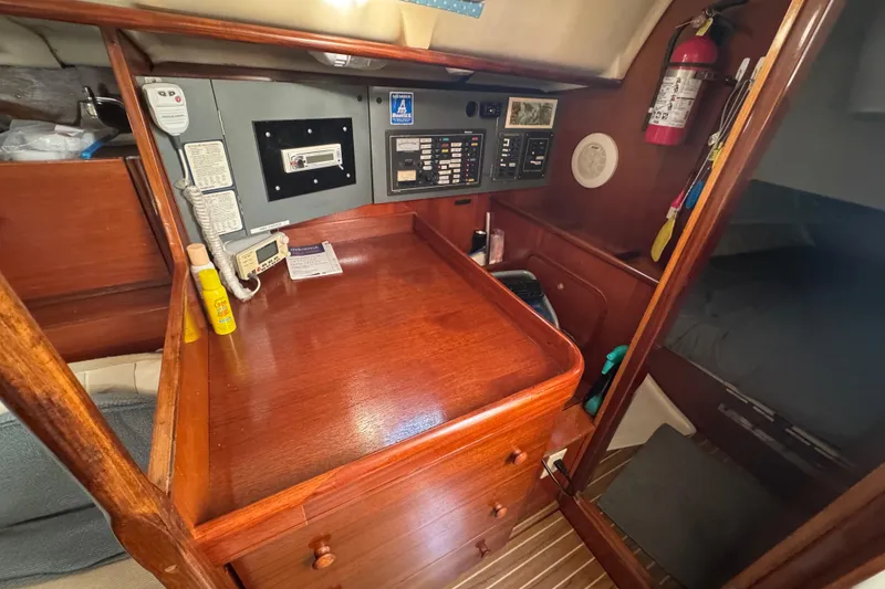 Slide: The Image of navigation station and control panel. - 95