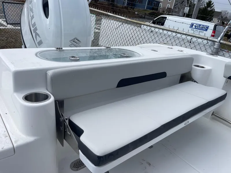 Slide: The Image of 2025 Sea Pro 222 Center Console boat with seating and Suzuki engine. - 9