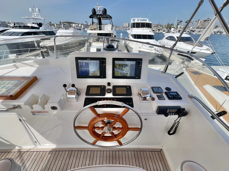 Slide: The Image of Flybridge Helm - 52