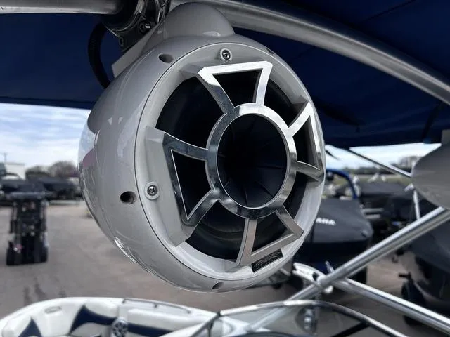 Slide: The Image of Close-up of a marine speaker on a 2008 Tigé 24 VE boat. - 8