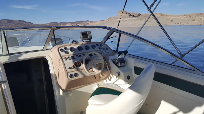 Slide: The Image of Rinker Fiesta Vee 280EC w/trailer 1998 - 2