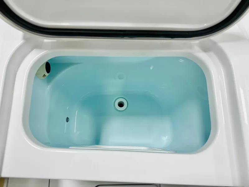 Slide: The Image of Livewell compartment in 2025 Sportsman Open 282 Center Console boat. - 16