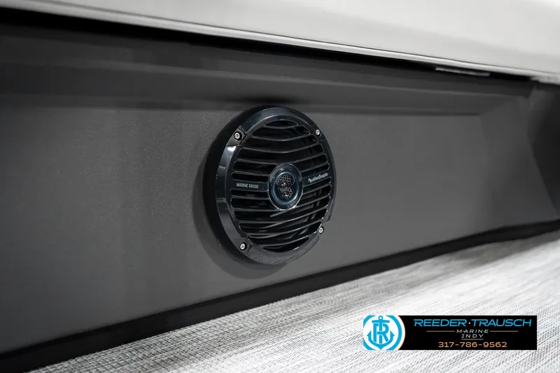 Slide: The Image of Speaker detail on 2025 Bennington 22 SSR boat interior. - 43