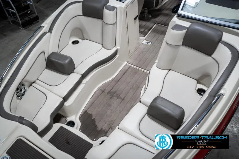 Slide: The Image of 2014 Yamaha Boats 242 Limited S interior with luxurious seating and modern design. - 21