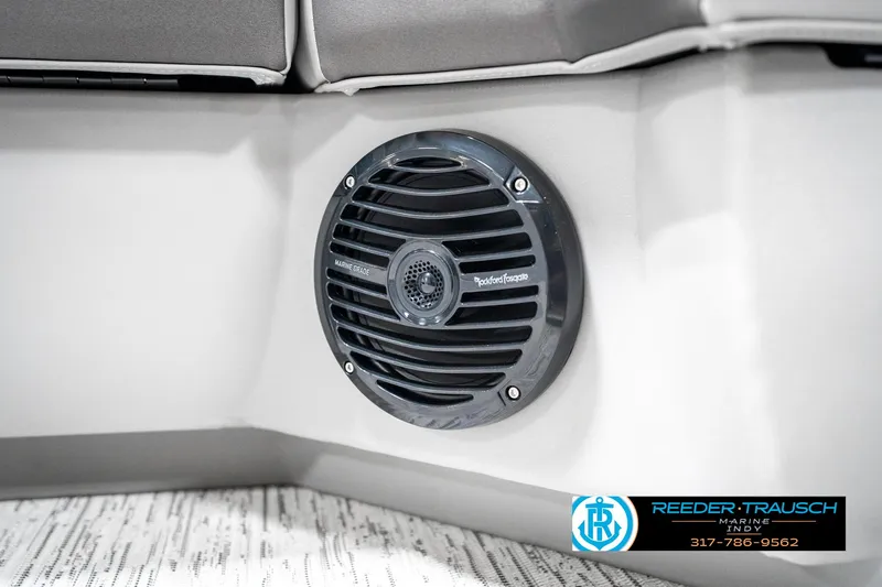 Slide: The Image of Speaker detail on 2025 Bennington 23 S Cruise boat interior. - 45