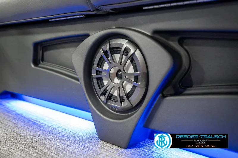 Slide: The Image of Speaker system in 2023 Avalon 2380 VLS with blue LED lighting. - 46