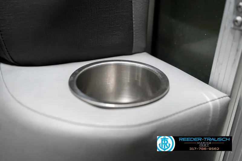 Slide: The Image of Cup holder in 2023 Avalon 2380 VLS boat interior. - 49
