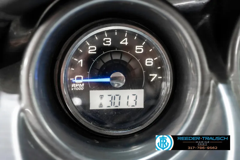 Slide: The Image of Tachometer of 2013 Monterey 232 SS boat displaying 301.3 hours. - 42