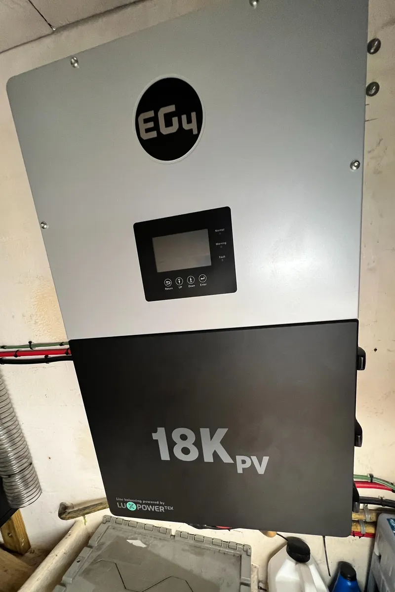 Slide: The Image of EG4 18K PV inverter installed on Great Harbour N47, 2007 model. - 19