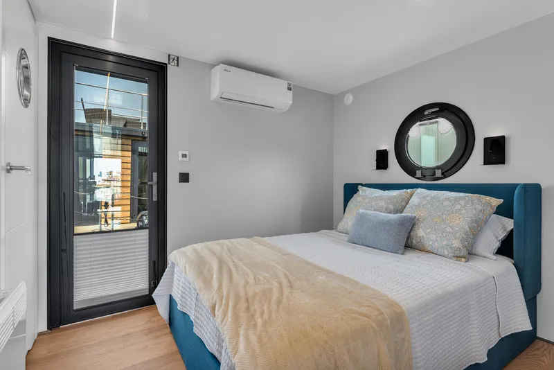 Slide: The Image of Modern bedroom interior in 2025 Waterlodge Apart EL, featuring cozy bed and stylish decor. - 21