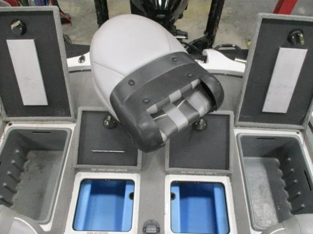 Slide: The Image of 2024 Nitro Z20 boat storage compartments and seating area. - 5
