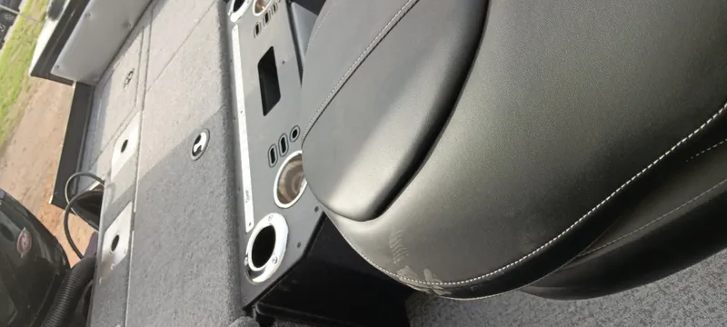 Slide: The Image of 2024 Ranger VX1888 WT boat interior with seating and control panel. - 19