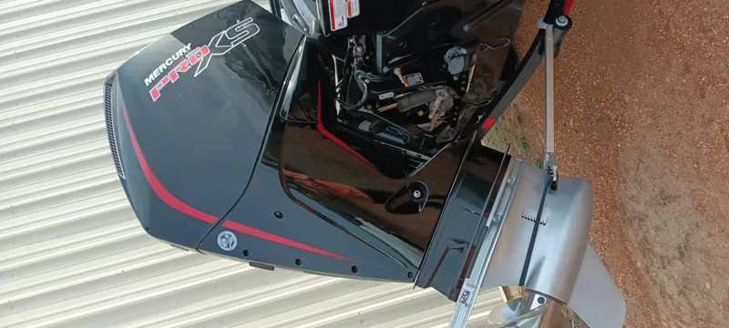 Slide: The Image of 2024 Ranger VX1888 WT boat with Mercury Pro XS outboard motor, side view. - 9