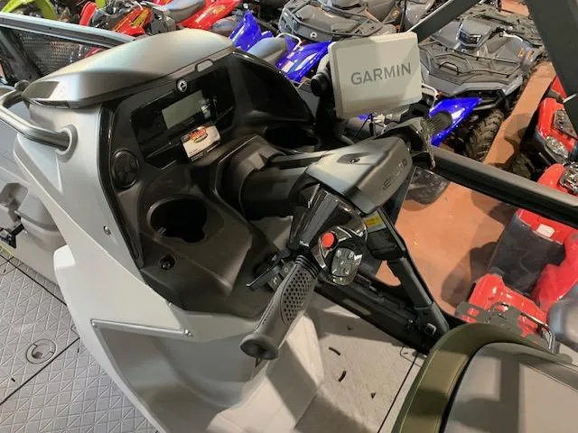 Slide: The Image of 2025 Sea-Doo Switch Fish 18 dashboard with Garmin navigation system. - 7