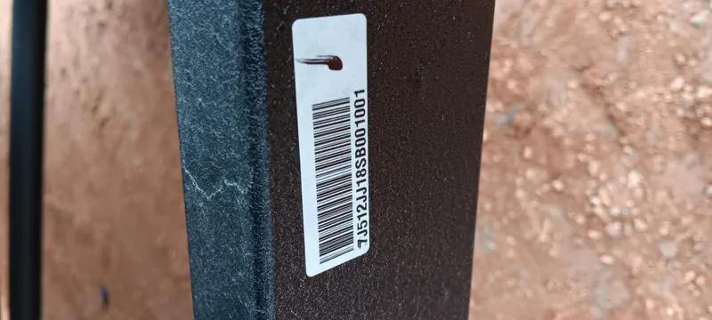 Slide: The Image of Barcode sticker on a 2025 Ranger RT188C surface, close-up view. - 19