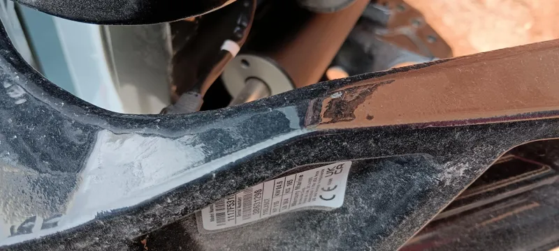 Slide: The Image of Close-up of a 2025 Ranger RT188C boat component with visible label and wiring. - 8