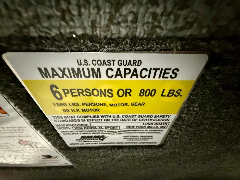 Slide: The Image of Lund Rebel XL 1650 Sport w/ 60HP Mercury! 2025 - 6