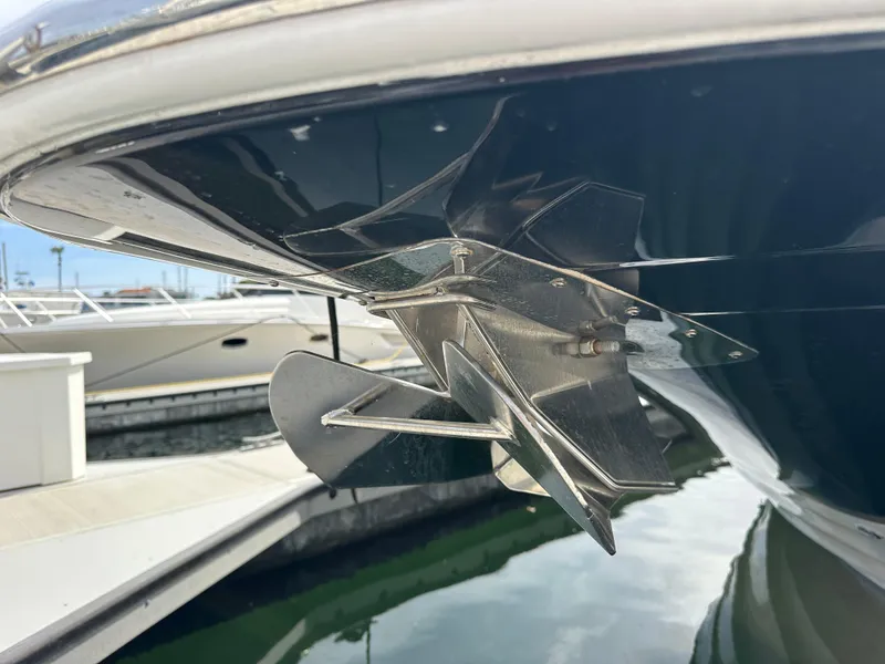 Slide: The Image of Propeller of 2005 Regal 4260 COMMODORE boat docked at marina. - 8