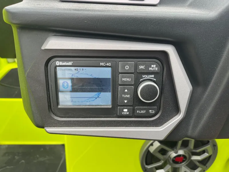 Slide: The Image of 2023 Axis T220 boat audio system with Bluetooth connectivity and control panel. - 33