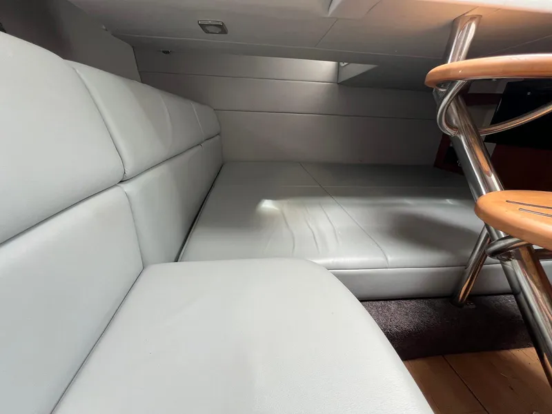 Slide: The Image of Interior cabin of 2015 Formula 350 Crossover Bowrider with sleek seating and modern design. - 23
