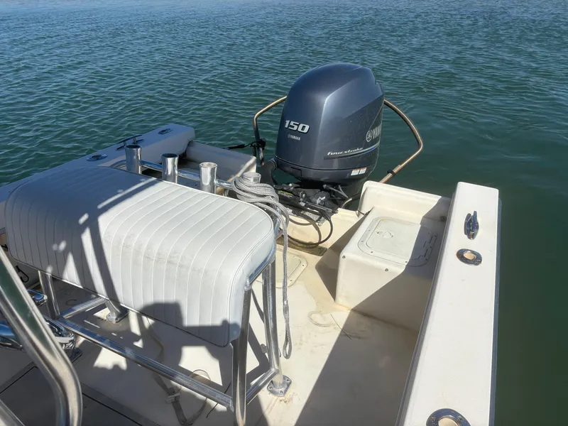 Slide: The Image of 2005 Jones Brothers 18 Cape Fisherman boat with Yamaha 150 outboard motor. - 12
