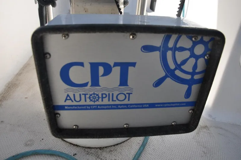 Slide: The Image of CPT Autopilot system on 1987 Catalina 36 Tall Rig sailboat. - 12