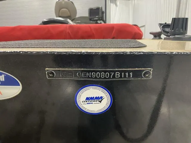 Slide: The Image of Hull identification number on a 2011 G3 170 boat with NMMA certification sticker. - 14