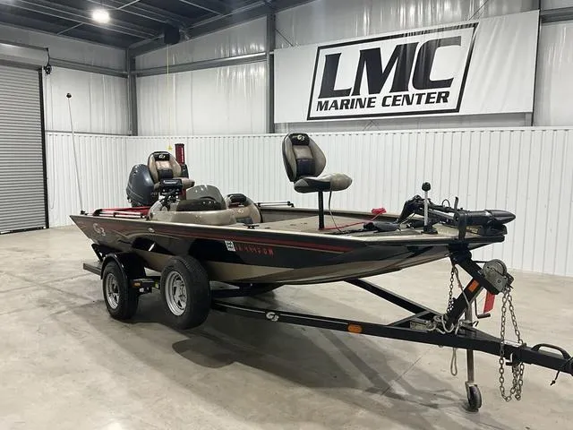 Slide: The Image of 2011 G3 170 boat on trailer at LMC Marine Center showroom. - 7