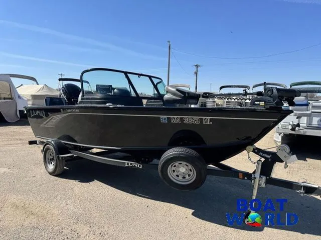 Slide: The Image of 2023 Lund 1675 Adventure Sport boat on trailer at Boat World dealership. - 45