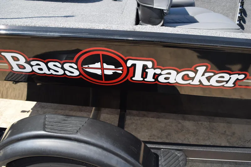 Slide: The Image of 2022 Tracker Bass Tracker Classic XL logo on boat exterior. - 8