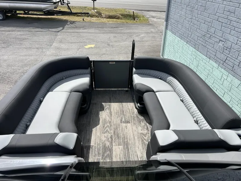 Slide: The Image of 2025 Avalon 2585 Catalina Quad Lounger with sleek seating and modern design. - 12