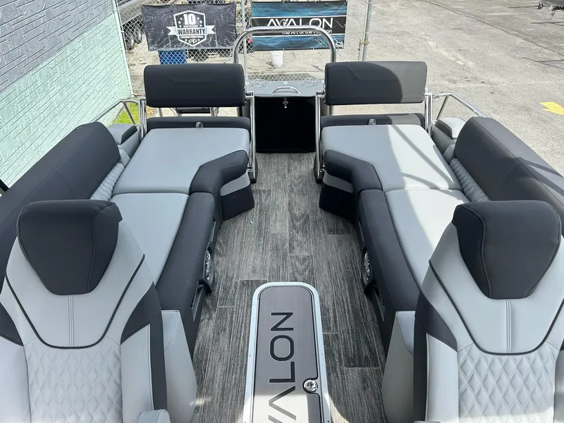 Slide: The Image of 2025 Avalon 2585 Catalina Quad Lounger with sleek seating and modern design. - 7