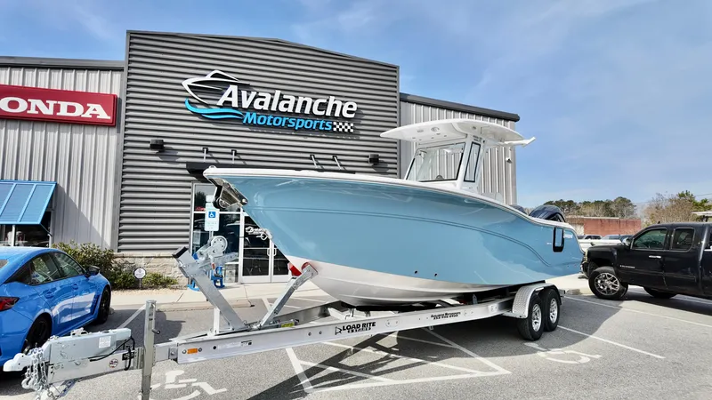 The Image of 2025 Sea Fox 268 Commander boat on trailer at Avalanche Motorsports. - 0