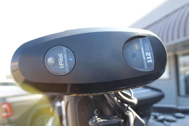 Slide: The Image of Close-up of a 2018 Phoenix 721 ProXP boat's iPilot trolling motor. - 20