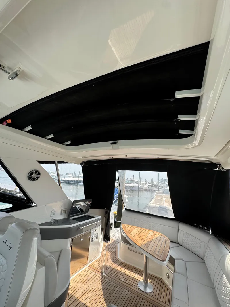 Slide: The Image of 2021 Sea Ray Sundancer 320 OB interior with sleek design and modern amenities. - 20