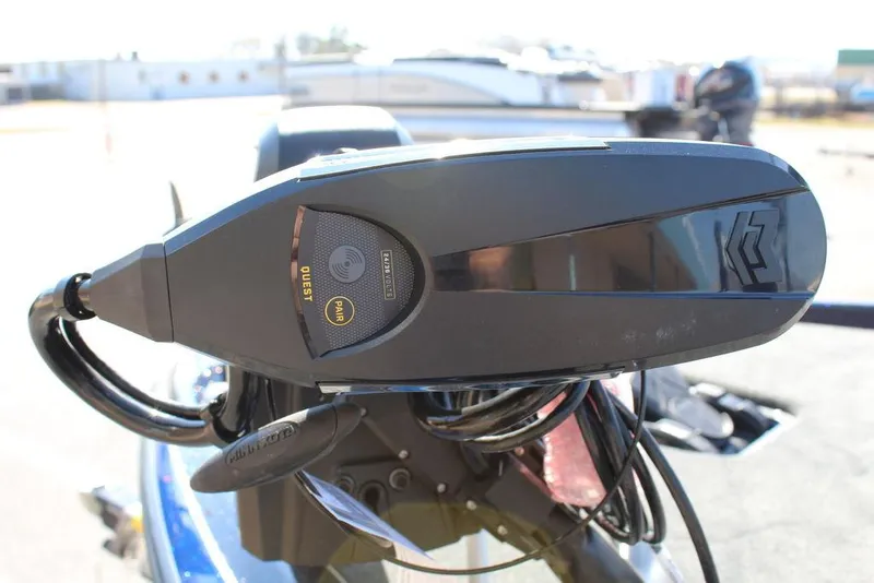 Slide: The Image of 2025 Skeeter ZXR20 boat motor close-up, showcasing sleek design and advanced technology. - 10