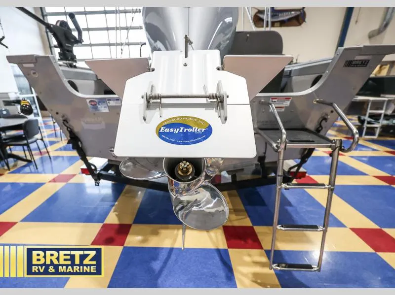 Slide: The Image of 2020 Pro Angler XL 182 XL boat with EasyTroller plate, displayed at Bretz RV & Marine showroom. - 10