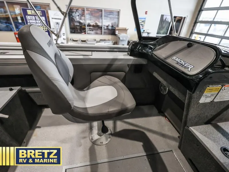 Slide: The Image of 2020 Pro Angler XL 182 XL boat interior with swivel seat and dashboard. - 16