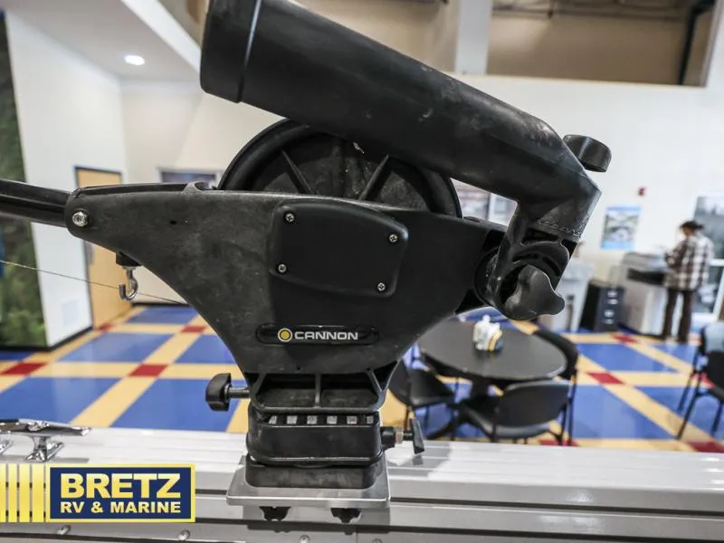 Slide: The Image of Cannon downrigger on 2020 Pro Angler XL 182 XL at Bretz RV & Marine showroom. - 24